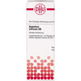 ARGENTUM NITRICUM D 6 Dilution 20 ml – PZN 2110046 из немецкой аптеки