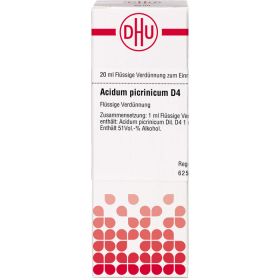 ACIDUM PICRINICUM D 4 Dilution 20 ml – PZN 2121239 из немецкой аптеки