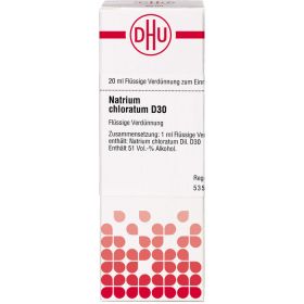 NATRIUM CHLORATUM D 30 Dilution 20 ml – PZN 2122960 из немецкой аптеки