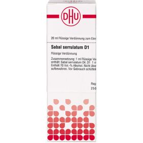 SABAL SERRULATUM D 1 Dilution 20 ml – PZN 2123534 из немецкой аптеки