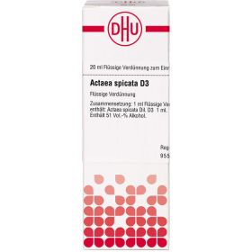 ACTAEA SPICATA D 3 Dilution 20 ml – PZN 2605670 из немецкой аптеки