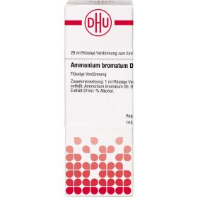 AMMONIUM BROMATUM D 6 Dilution 20 ml – PZN 2606356 из немецкой аптеки