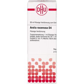 ARALIA RACEMOSA D 4 Dilution 20 ml – PZN 2607166 из немецкой аптеки