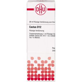 CACTUS D 12 Dilution 20 ml – PZN 2609047 из немецкой аптеки