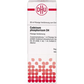 CODEINUM PHOSPHORICUM D 4 Dilution 20 ml – PZN 2611498 из немецкой аптеки