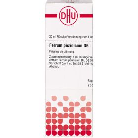 FERRUM PICRINICUM D 6 Dilution 20 ml – PZN 2613847 из немецкой аптеки