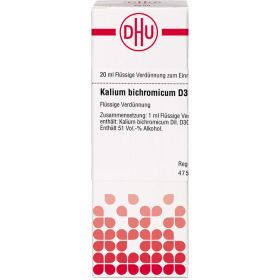 KALIUM BICHROMICUM D 30 Dilution 20 ml – PZN 2615869 из немецкой аптеки