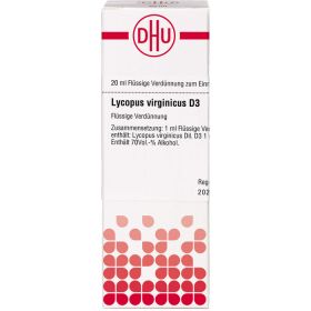 LYCOPUS VIRGINICUS D 3 Dilution 20 ml – PZN 2617532 из немецкой аптеки