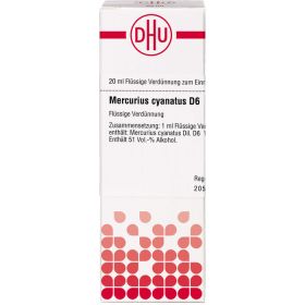 MERCURIUS CYANATUS D 6 Dilution 20 ml – PZN 2618000 из немецкой аптеки