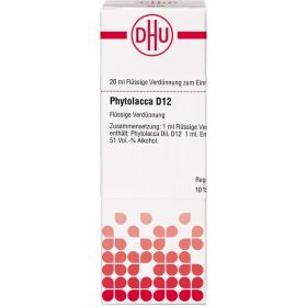 PHYTOLACCA D 12 Dilution 20 ml – PZN 2619933 из немецкой аптеки