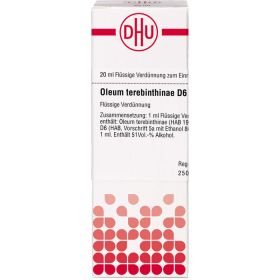 OLEUM TEREBINTHINAE D 6 Dilution 20 ml – PZN 2622898 из немецкой аптеки