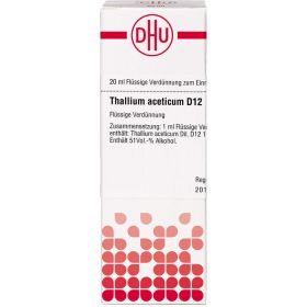 THALLIUM ACETICUM D 12 Dilution 20 ml – PZN 2623099 из немецкой аптеки