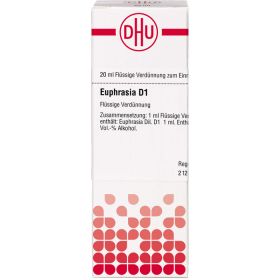 EUPHRASIA D 1 Dilution 20 ml – PZN 2802270 из немецкой аптеки