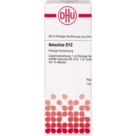 AESCULUS D 12 Dilution 20 ml – PZN 2806210 из немецкой аптеки