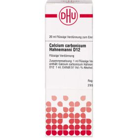 CALCIUM CARBONICUM Hahnemanni D 12 Dilution 20 ml – PZN 2815060 из немецкой аптеки