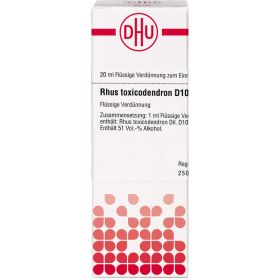 RHUS TOXICODENDRON D 10 Dilution 20 ml – PZN 2889035 из немецкой аптеки