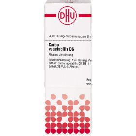 CARBO VEGETABILIS D 6 Dilution 20 ml – PZN 2889130 из немецкой аптеки