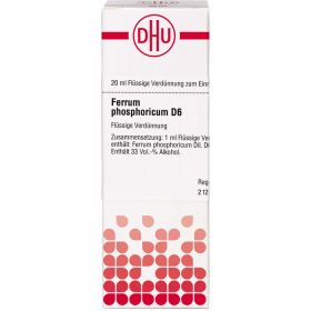 FERRUM PHOSPHORICUM D 6 Dilution 20 ml – PZN 2889176 из немецкой аптеки