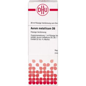 AURUM METALLICUM D 6 Dilution 20 ml – PZN 2894154 из немецкой аптеки