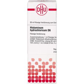 HISTAMINUM hydrochloricum D 6 Dilution 20 ml – PZN 2924487 из немецкой аптеки