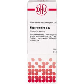 HEPAR SULFURIS C 30 Dilution 20 ml – PZN 4220069 из немецкой аптеки