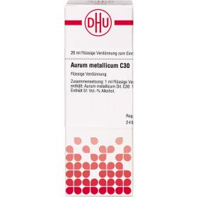 AURUM METALLICUM C 30 Dilution 20 ml – PZN 7160712 из немецкой аптеки