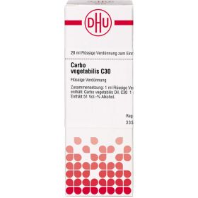 CARBO VEGETABILIS C 30 Dilution 20 ml – PZN 7163521 из немецкой аптеки