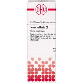 HEPAR SULFURIS C 6 Dilution 20 ml – PZN 7169618 из немецкой аптеки