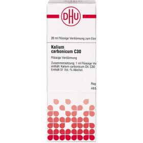 KALIUM CARBONICUM C 30 Dilution 20 ml – PZN 7171070 из немецкой аптеки