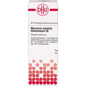 MERCURIUS SOLUBILIS Hahnemanni C 6 Dilution 20 ml – PZN 7174341 из немецкой аптеки