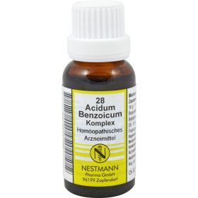 ACIDUM BENZOICUM KOMPLEX Nr.28 Dilution 20 ml – PZN 5629 из немецкой аптеки