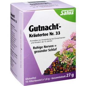 GUTNACHT Krutertee Nr.33 Salus Filterbeutel 15 St – PZN 249828 из немецкой аптеки