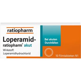 LOPERAMID-ratiopharm akut 2 mg Filmtabletten 10 St – PZN 251191 из немецкой аптеки