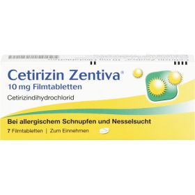 CETIRIZIN Zentiva 10 mg Filmtabletten 7 St – PZN 364765 из немецкой аптеки