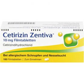 CETIRIZIN Zentiva 10 mg Filmtabletten 100 St – PZN 365606 из немецкой аптеки