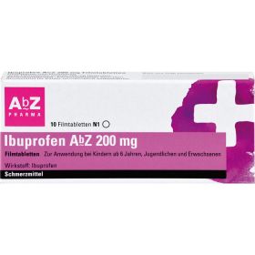IBUPROFEN AbZ 200 mg Filmtabletten 10 St – PZN 1016032 из немецкой аптеки