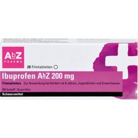 IBUPROFEN AbZ 200 mg Filmtabletten 20 St – PZN 1016049 из немецкой аптеки