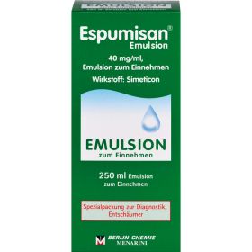 ESPUMISAN Emulsion f. bildgebende Diagnostik 250 ml – PZN 1874681 из немецкой аптеки
