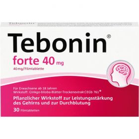 TEBONIN forte 40 mg Filmtabletten 30 St – PZN 4507747 из немецкой аптеки