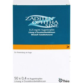 ZALERG ophtha sine Augentr.Einzeldosispipetten 50 St – PZN 4701159 из немецкой аптеки