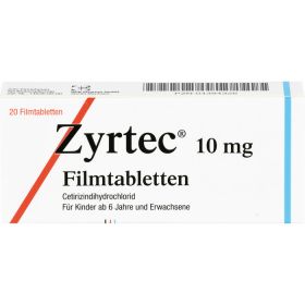 ZYRTEC Filmtabletten 20 St – PZN 4967029 из немецкой аптеки