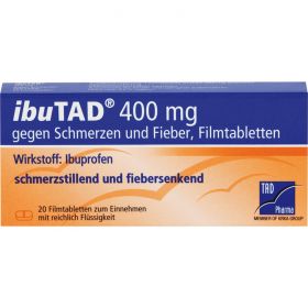 IBUTAD 400 mg gegen Schmerzen und Fieber Filmtabl. 20 St – PZN 6407547 из немецкой аптеки