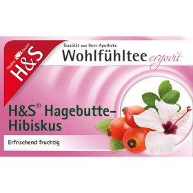 H&S Hagebutte mit Hibiskus Filterbeutel 20X3.0 g – PZN 6464976 из немецкой аптеки