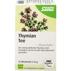 THYMIAN TEE Krutertee Thymi herba Bio Salus Fbtl. 15 St – PZN 6765755 из немецкой аптеки