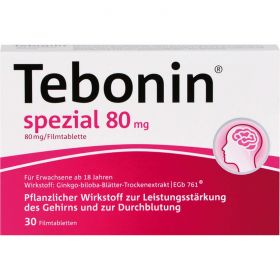 TEBONIN spezial 80 mg Filmtabletten 30 St – PZN 6997431 из немецкой аптеки