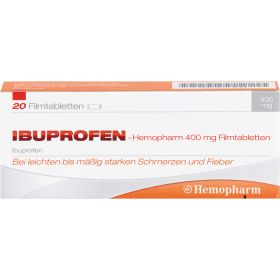 IBUPROFEN Hemopharm 400 mg Filmtabletten 20 St – PZN 7411019 из немецкой аптеки
