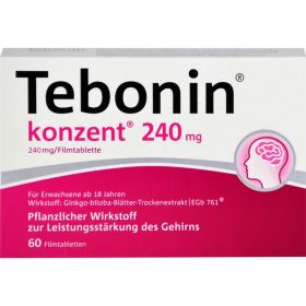 TEBONIN konzent 240 mg Filmtabletten 60 St – PZN 7752039 из немецкой аптеки