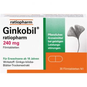 GINKOBIL-ratiopharm 240 mg Filmtabletten 30 St – PZN 8863752 из немецкой аптеки