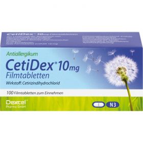CETIDEX 10 mg Filmtabletten 100 St – PZN 8892133 из немецкой аптеки