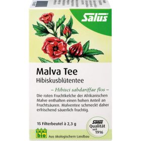 MALVATEE Hibiskusbltentee Bio Salus Filterbeutel 15 St – PZN 9002377 из немецкой аптеки